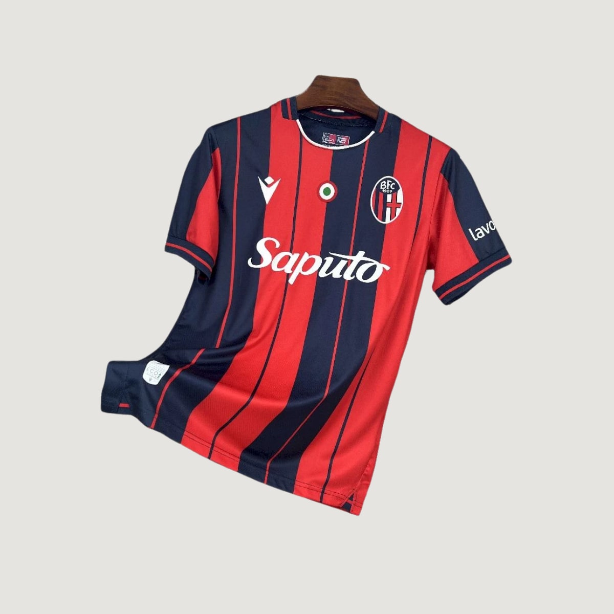 Bologne – Maillot Domicile 2025/26 – Rouge,  Bleu Marine - avant