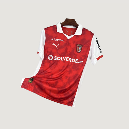 SC Braga – Maillot Domicile 2025/26 – Rouge, Blanc - avant