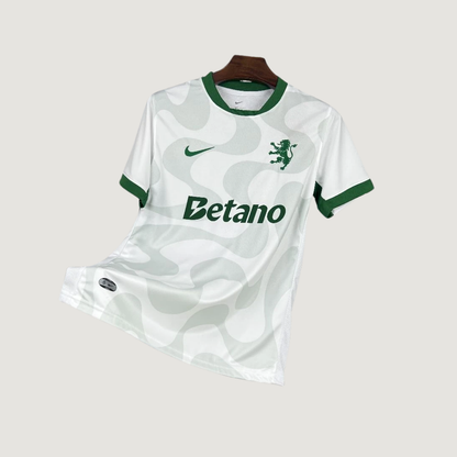 Sporting Lisbonne – Maillot Alternatif 2025/26 – Blanc & Vert - avant