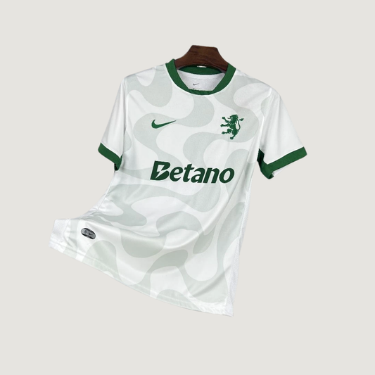 Sporting Lisbonne – Maillot Alternatif 2025/26 – Blanc & Vert - avant