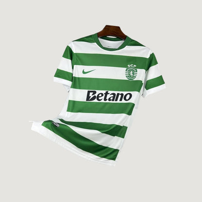 Sporting Lisbonne – Maillot Domicile 2025/26 – Vert, Blanc - avant
