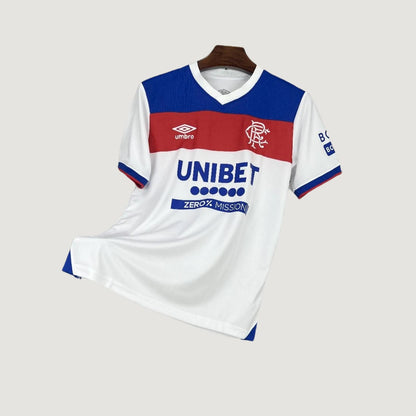 Rangers – Maillot Extérieur 2025/26 – Blanc, Bleu - avant