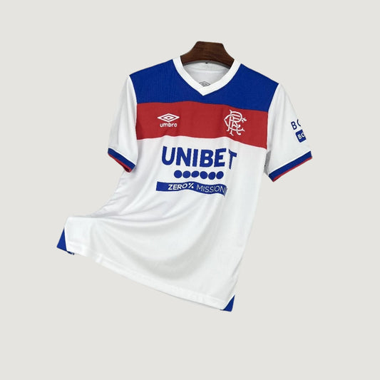 Rangers – Maillot Extérieur 2025/26 – Blanc, Bleu - avant