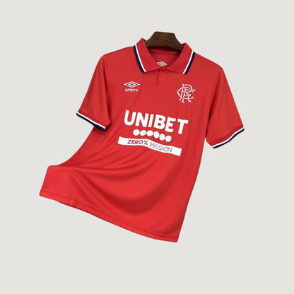 Rangers – Maillot Third 2025/26 – Rouge, Blanc - avant