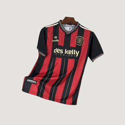 Bohemians Dublin – Maillot Domicile 2025/26 – Noir, Rouge - avant