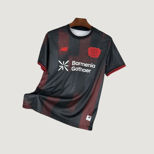 Bayer Leverkusen – Maillot Domicile 2025/26 – Noir, Rouge - avant