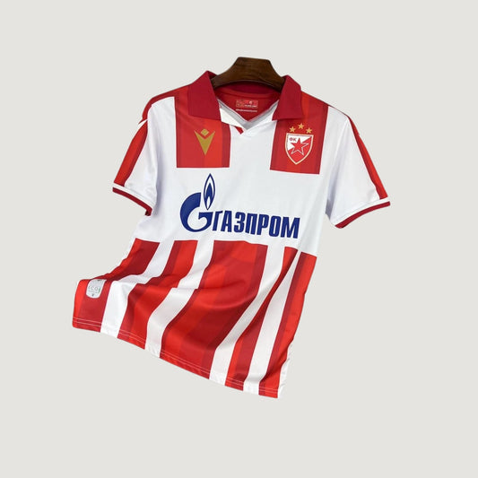 Étoile Rouge de Belgrade – Maillot Domicile 2025/26 – Rouge & Blanc - avant