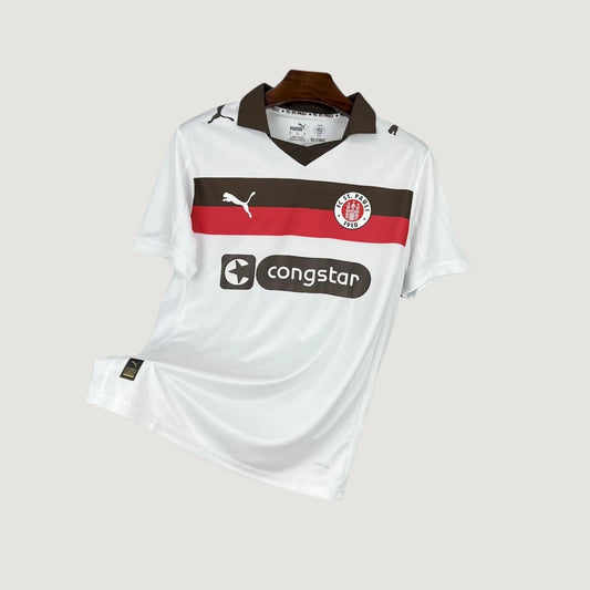 FC St. Pauli – Maillot Extérieur 2025/26 – Blanc - avant