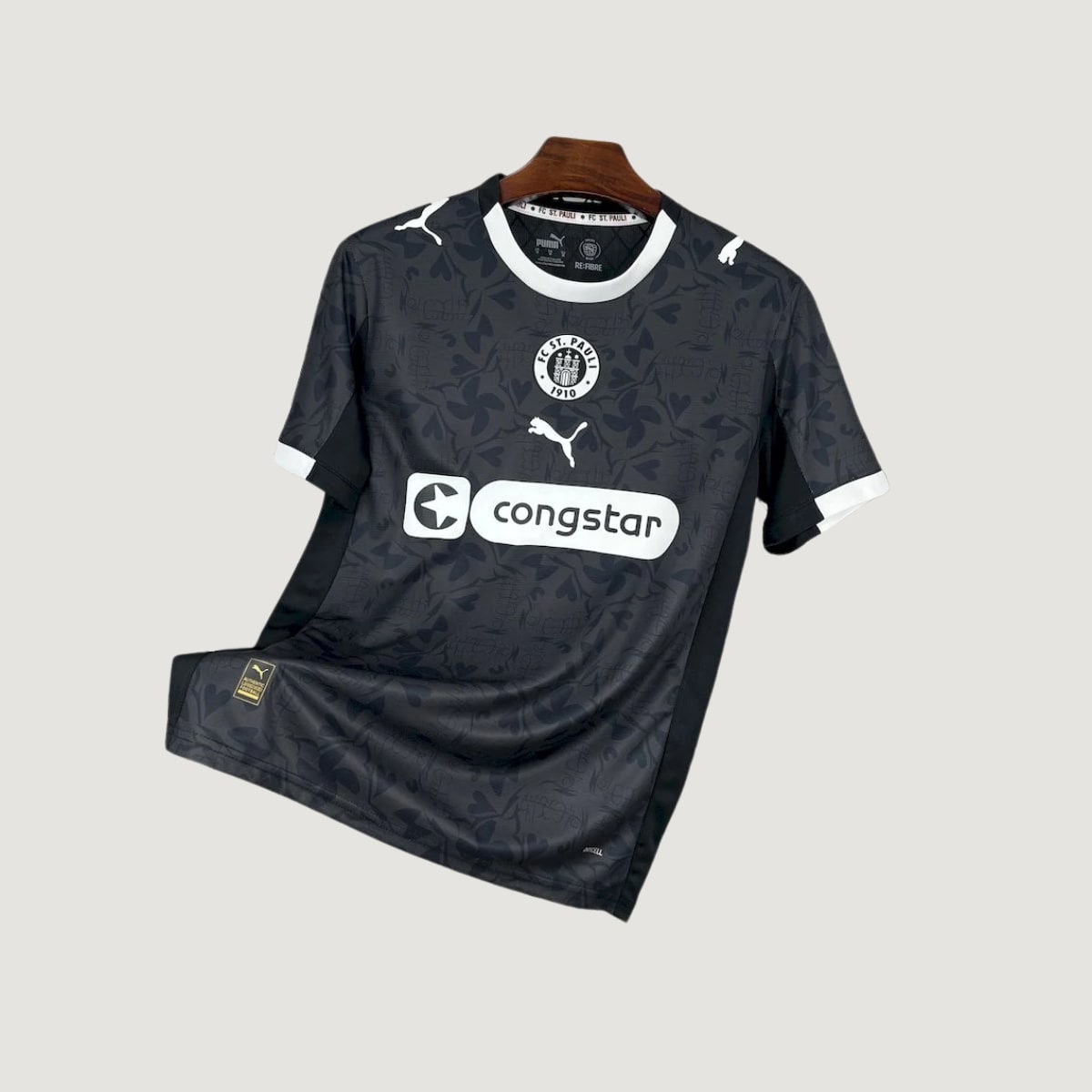 FC St. Pauli – Maillot Third 2025/26 – Noir - avant