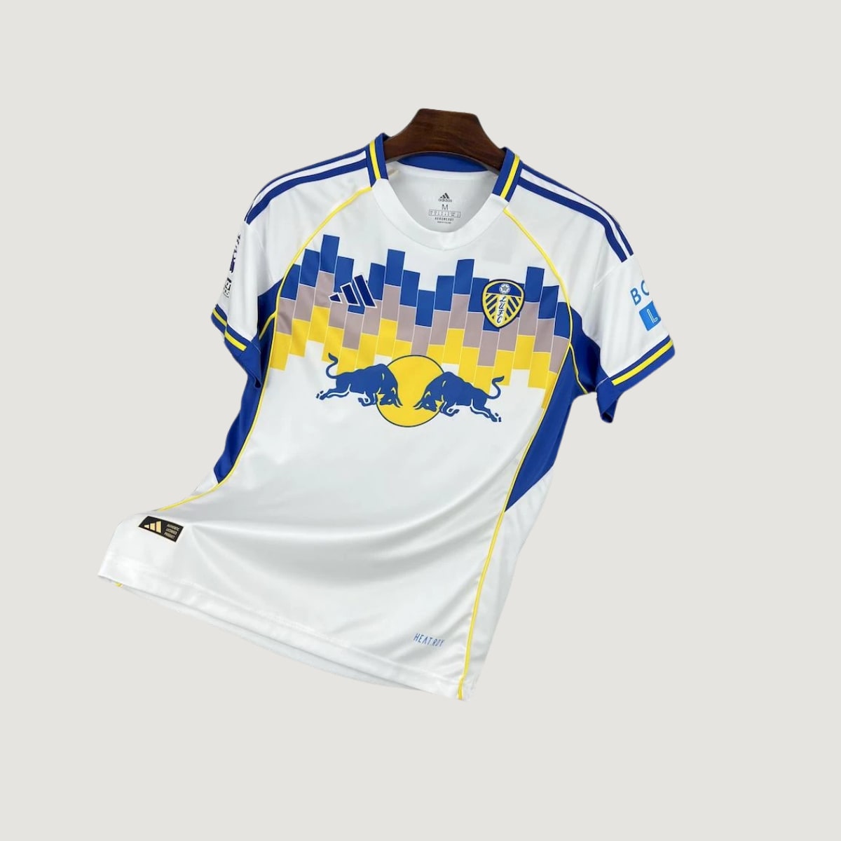 Leeds United – Maillot Domicile 2025/26 – Blanc, Bleu - avant