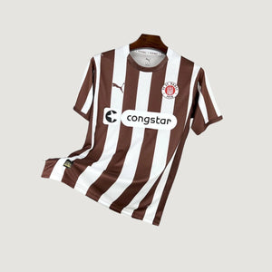 FC St. Pauli – Maillot Domicile 2025/26 – Marron, Blanc - avant