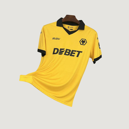 Wolverhampton – Maillot Domicile 2025/26 – Jaune, Noir - avant