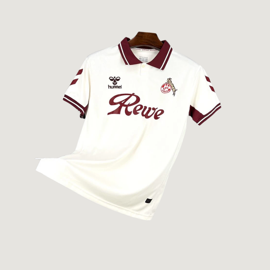 FC Köln – Maillot Édition Spéciale 2025/26 – Blanc, Bordeaux - avant