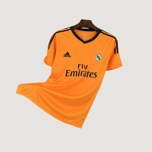 Real Madrid – Maillot Rétro 2013/14 – Orange, Noir - avant
