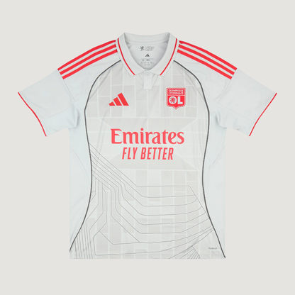 Olympique Lyonnais – Maillot Third 2025/26 – Gris, Rouge - avant