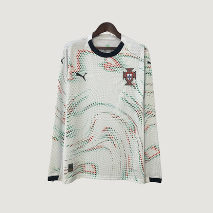 Portugal – Maillot Extérieur Manches Longues 2025/26 – Blanc - avant