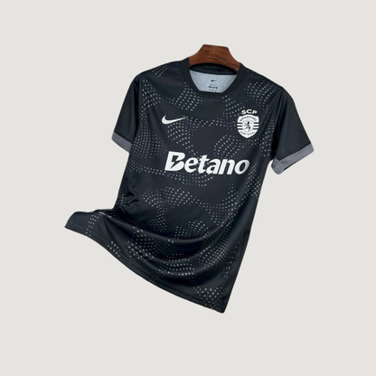 Sporting Lisbonne – Maillot Extérieur 2025/26 – Noir - avant