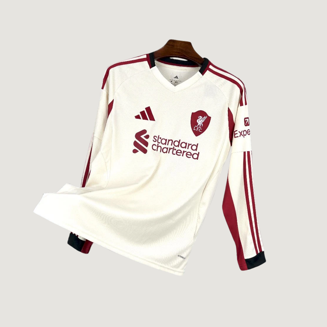 Liverpool – Maillot Extérieur Manches Longues 25/26 – Blanc - avant