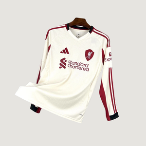 Liverpool – Maillot Extérieur Manches Longues 25/26 – Blanc - avant