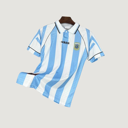Argentine – Maillot Rétro 1996 – Bleu ciel, blanc - avant