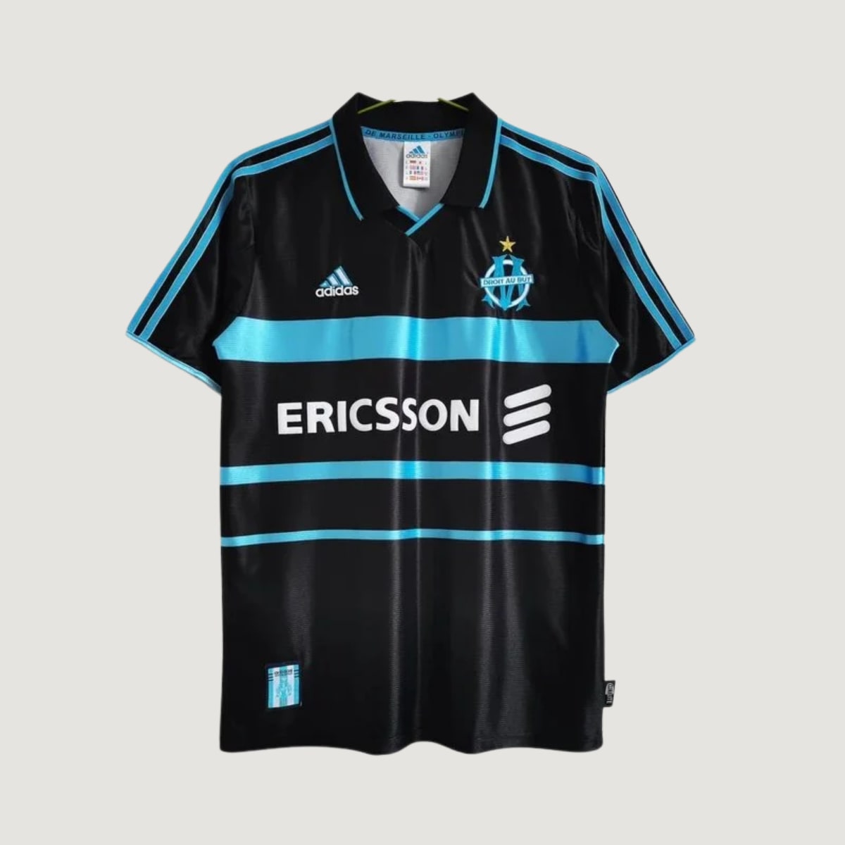 Olympique de Marseille – Maillot Rétro 99/00 – Noir - avant