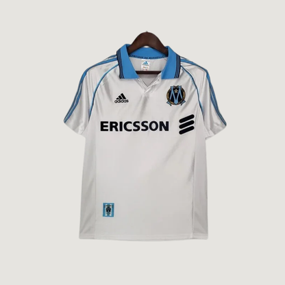 Olympique de Marseille – Maillot Rétro 1998/99 – Blanc Bleu - avant