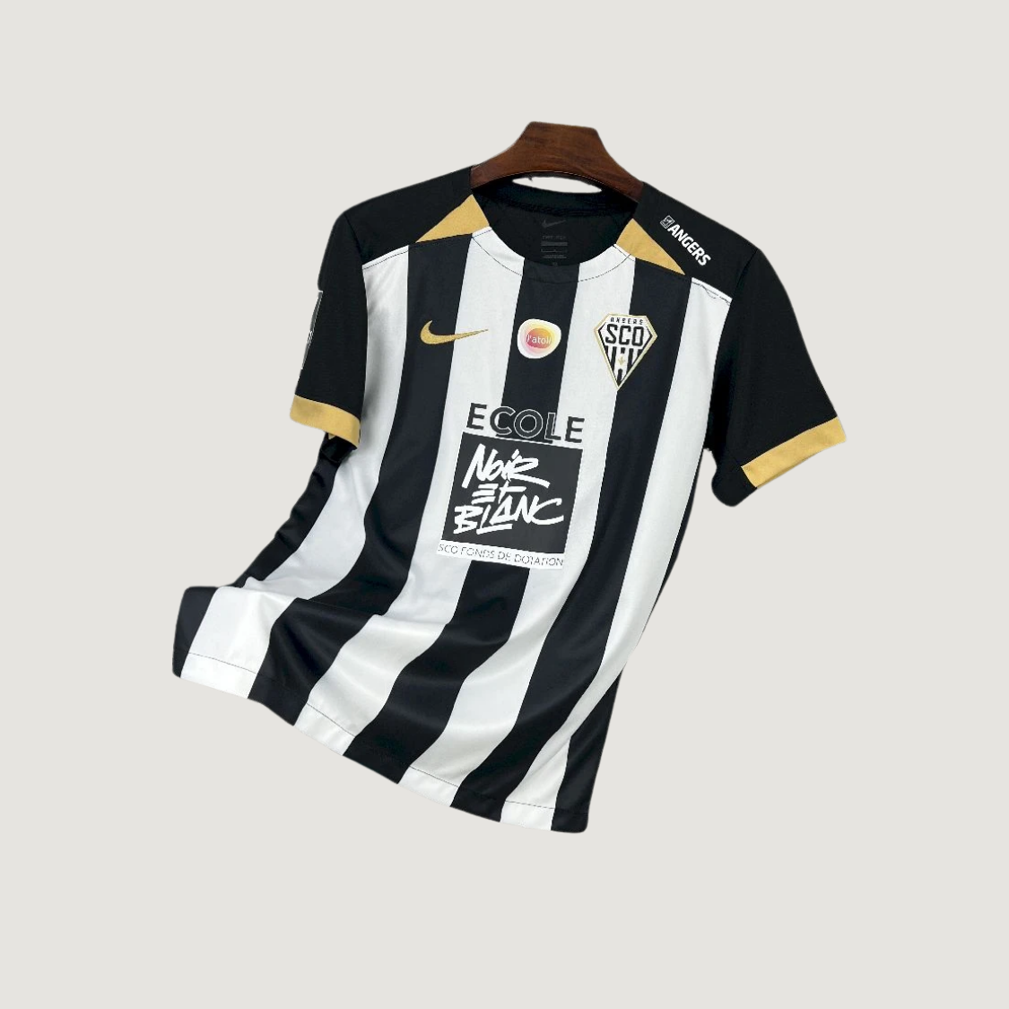 Angers SCO – Maillot Domicile 2025/2026 – Noir et Blanc - avant