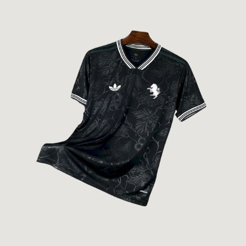 Juventus – Maillot Third 2025/26 – Noir/Gris Motif Floral - avant