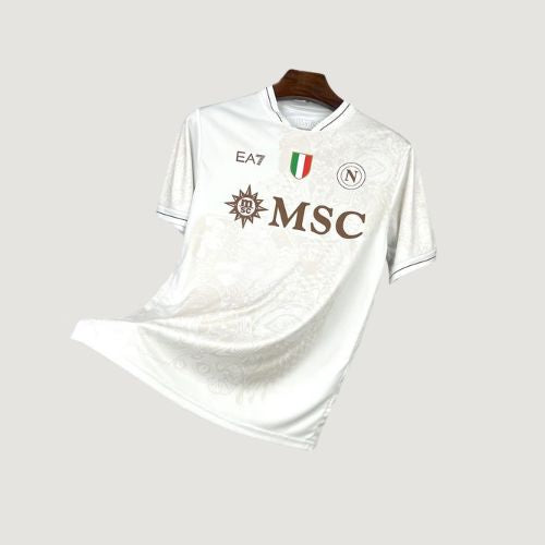 SSC Napoli – Maillot Extérieur 25/26 – Blanc,Beige - avant