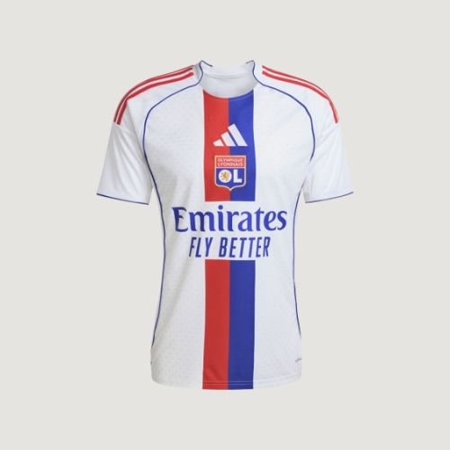 Olympique Lyonnais – Maillot Domicile 25/26 – Blanc, Rouge, Bleu - avant