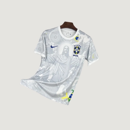 Brésil – Maillot Concept 25/26  – Blanc, Gris - avant
