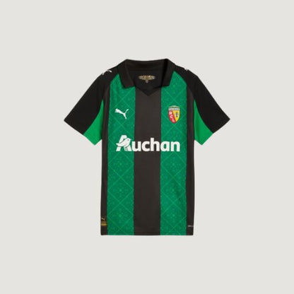 RC Lens – Maillot Extérieur 2025/26 – Noir & Vert - avant