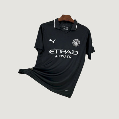Manchester City – Maillot Fourth 2025/26 – Noir & Blanc ( Player ) - avant
