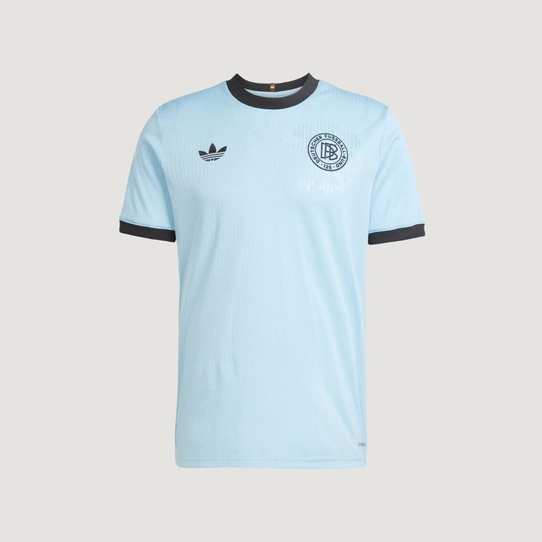 Allemagne – Maillot Anniversaire 2025 – Bleu Clair & Noir - avant