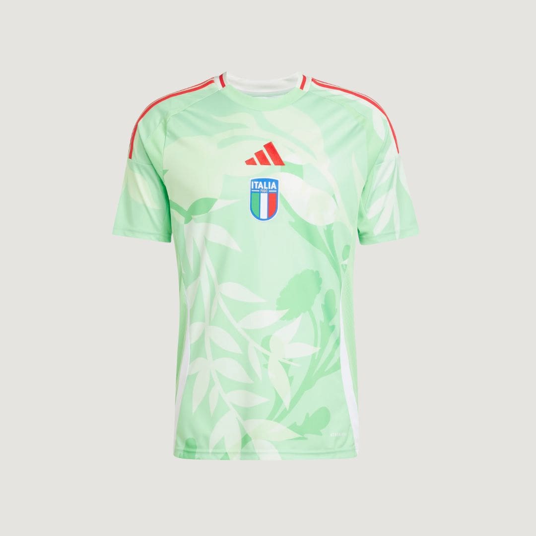 Italie – Maillot Extérieur 2025/26 (Équipe Féminine) – Vert Clair, Blanc & Rouge - avant