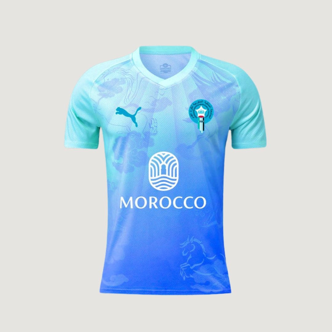 Maroc – Maillot Concept 2025 – Bleu & Cyan - avant