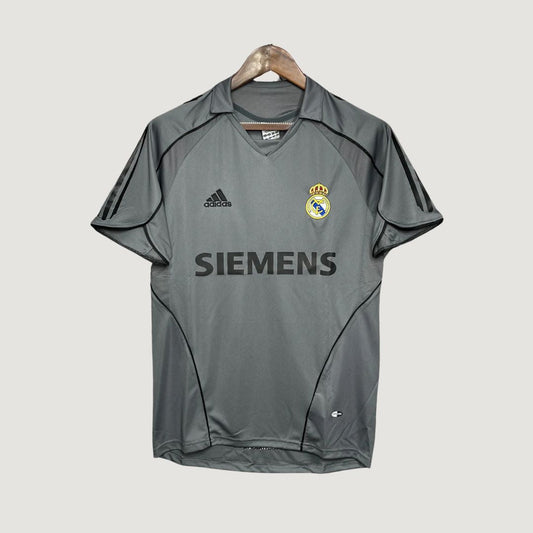 Real Madrid – Maillot Rétro Extérieur 2005/2006 – Gris - avant