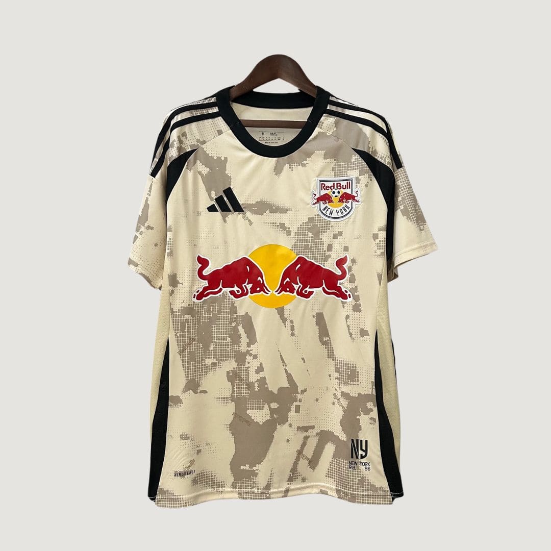 New York Red Bulls – Maillot Extérieur 2025/2026 – Beige - avant