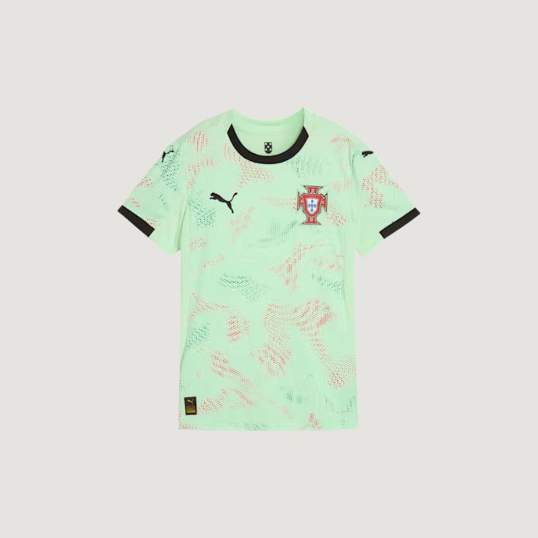 Portugal – Maillot Extérieur 2025  – Vert Menthe & Détails Noir - avant