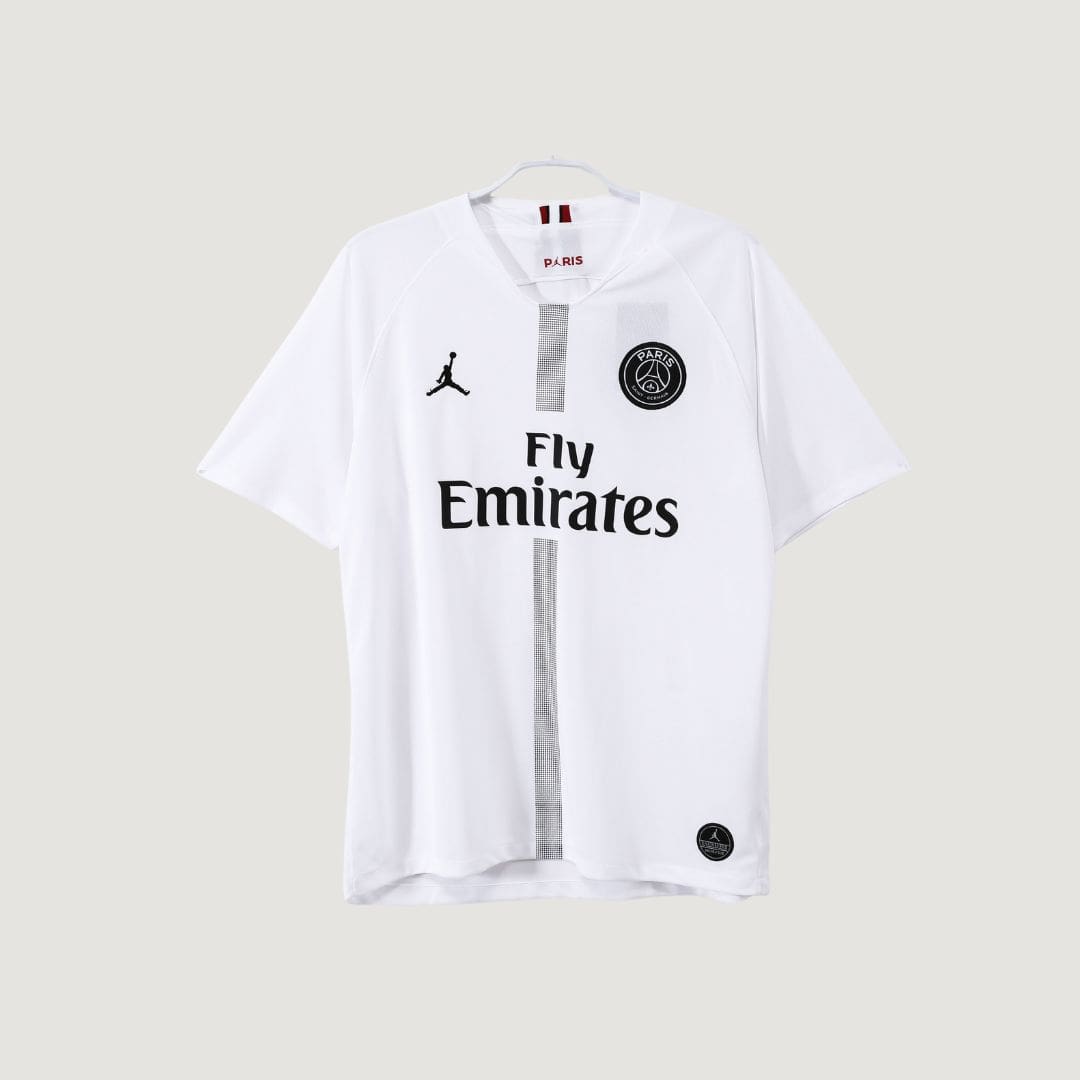Paris Saint-Germain - Maillot Rétro Extérieur 18/19 – Blanc - avant