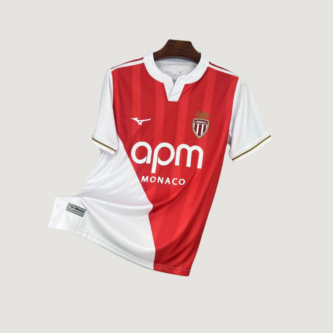 AS Monaco - Maillot domicile 25/26 - Rouge, Blanc - avant
