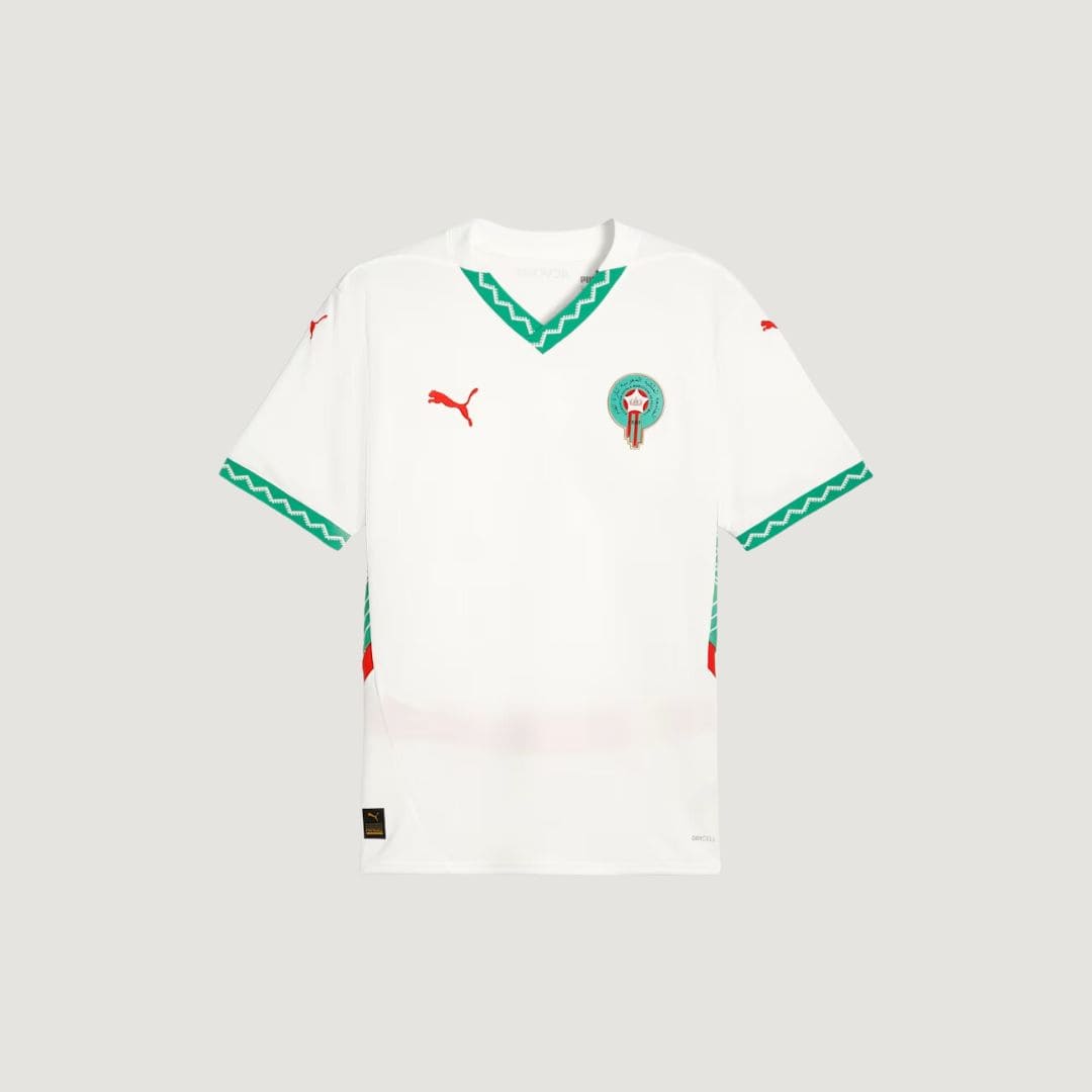 Maroc - Maillot Extérieur 24/25 - Blanc, Vert, Rouge - avant