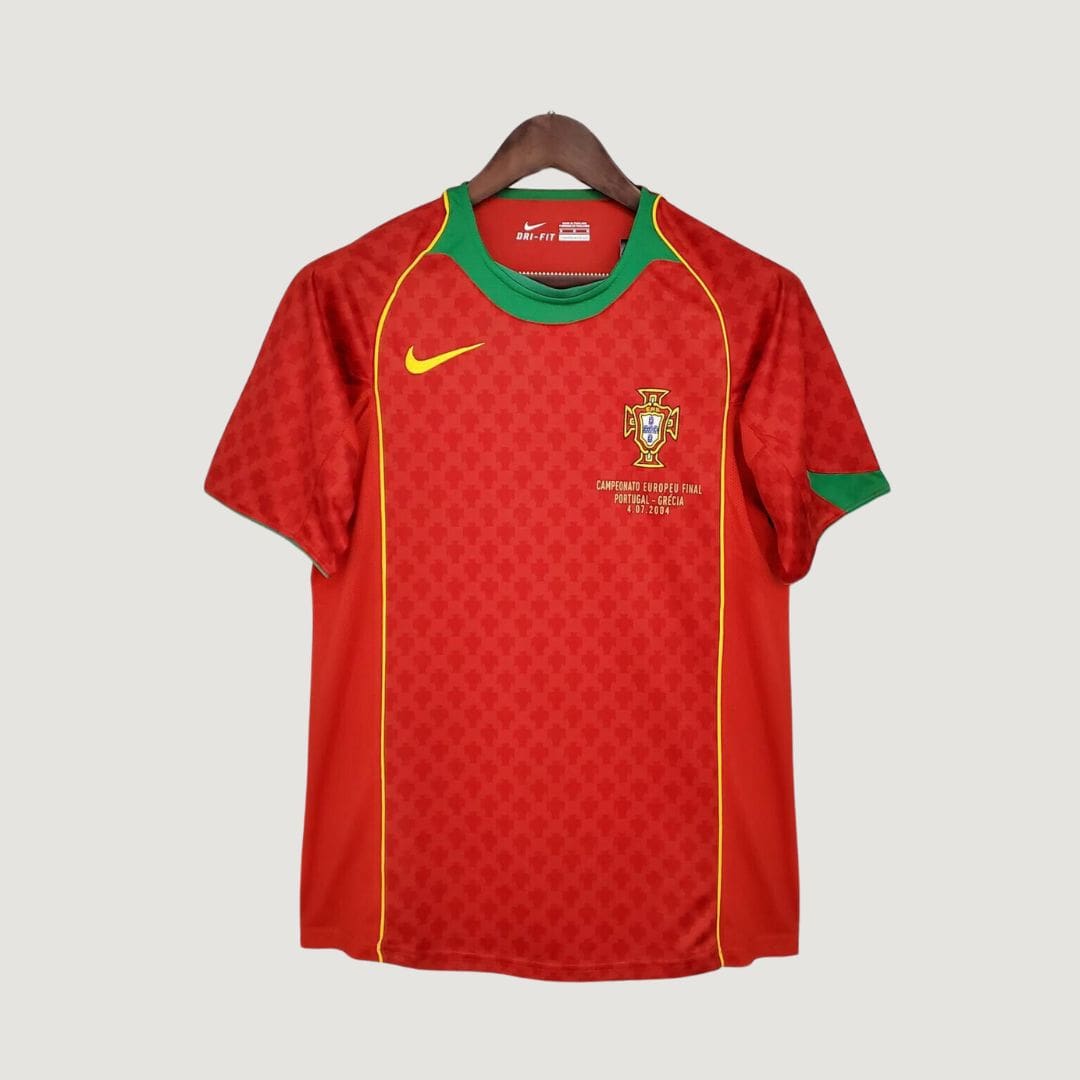 Portugal - Maillot Rétro - Rouge, Vert - avant