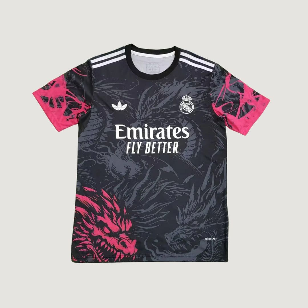 Real Madrid - Maillot concept - Dragons Noir, Rouge - avant