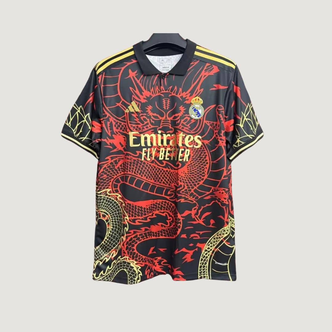 Real Madrid – Maillot Concept – Noir, Rouge, Or - avant