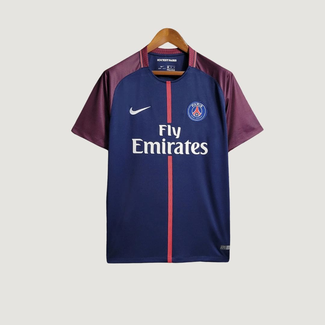 Paris Saint-Germain - Maillot Rétro 17/18 - Bleu - avant