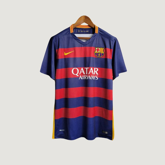 FC Barcelone - Maillot Rétro 15/16 - Bleu, Rouge - avant