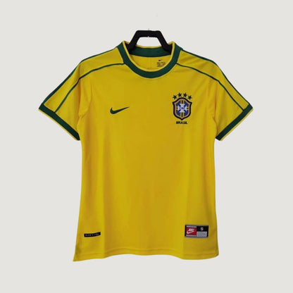 Brésil - Maillot Rétro 1998 - Jaune - avant