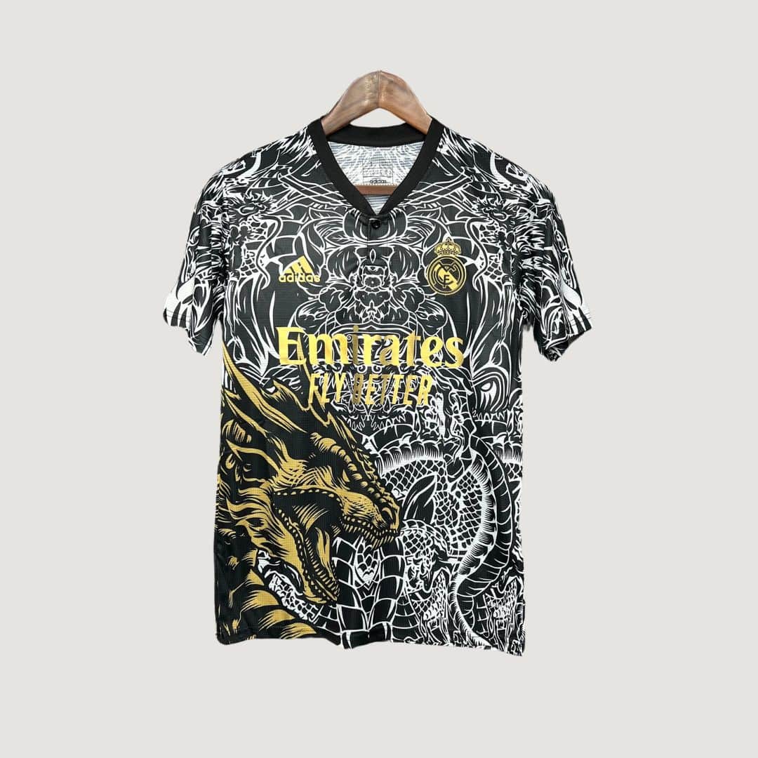Real Madrid – Maillot Concept – Noir, Blanc, Jaune - avant