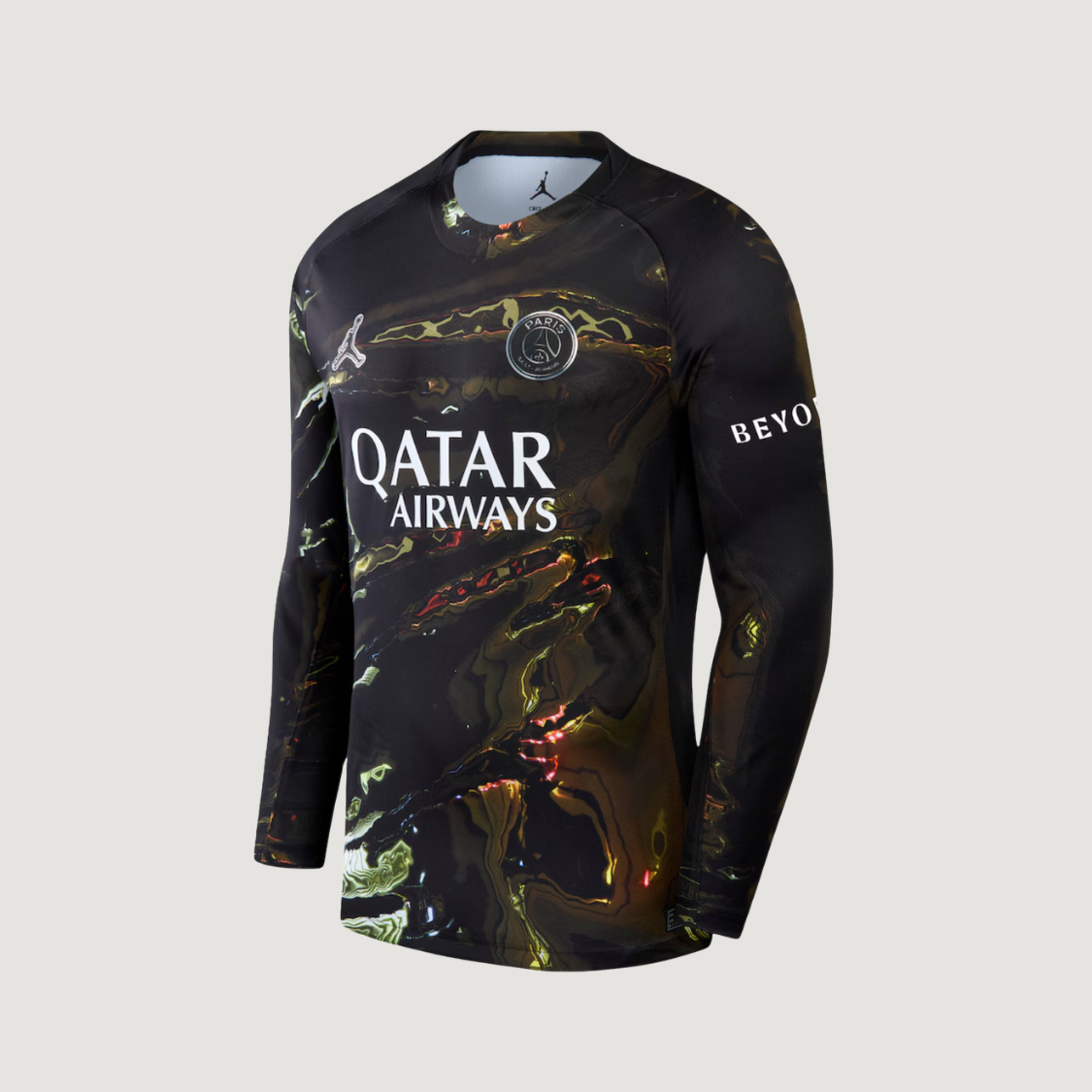 Paris Saint-Germain – Maillot Night Edition 2025/26 Manche Longue – Noir irisé multicolore - avant